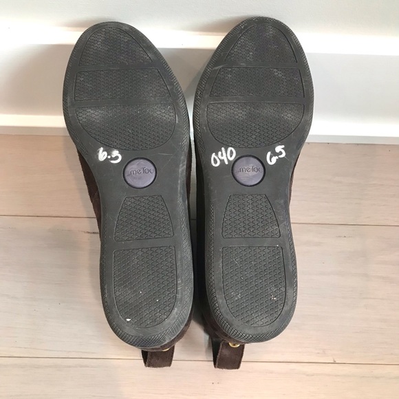 Suede Slouch Booties w/ Hidden Wedge - Size 6.5 - Picture 5 of 5